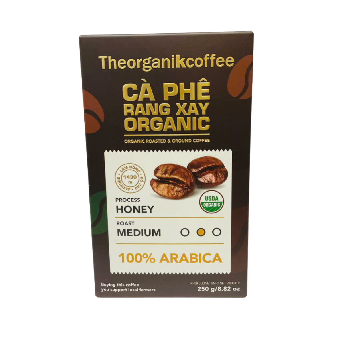 Organic Roasted & Ground Coffee 100% Arabica