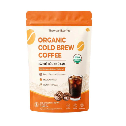 Organic cold brew coffee bag