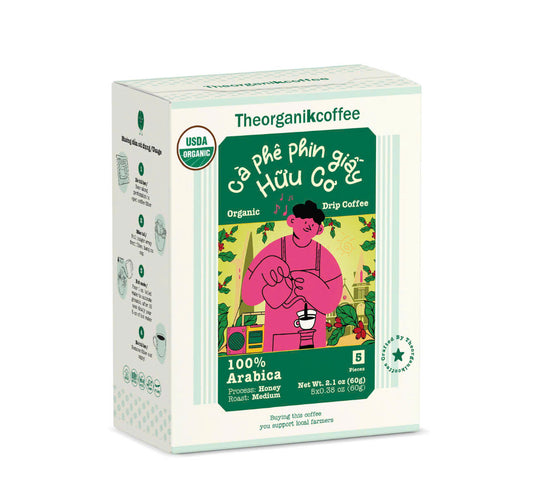 Organic drip coffee 100% Arabica